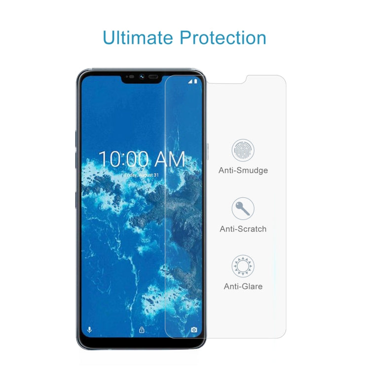 50 PCS 0.26mm 9H 2.5D Tempered Glass Film For LG G7 One
