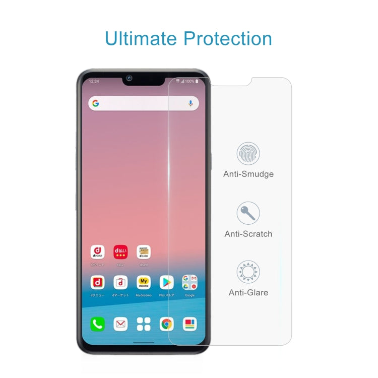 50 PCS 0.26mm 9H 2.5D Tempered Glass Film For LG Style3 L-41A