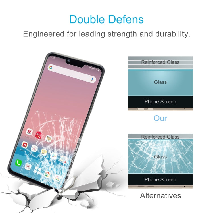 50 PCS 0.26mm 9H 2.5D Tempered Glass Film For LG Style3 L-41A