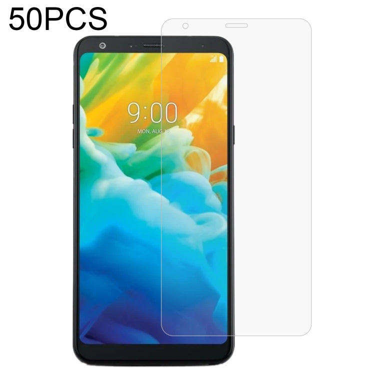 50 PCS 0.26mm 9H 2.5D Tempered Glass Film For LG Stylo 4