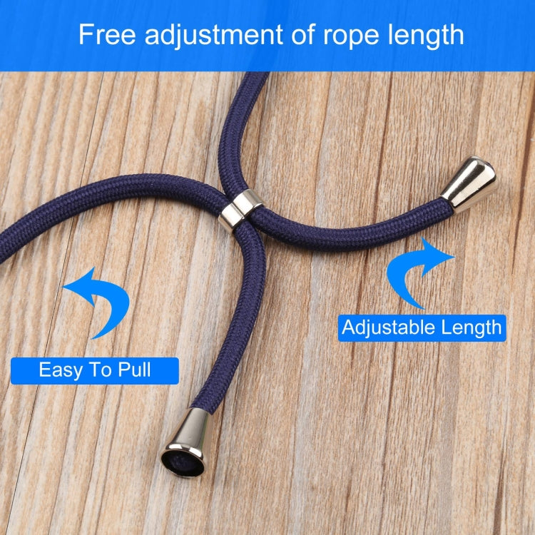 For iPhone 13 mini Acrylic Hollow Out Phone Case with Lanyard