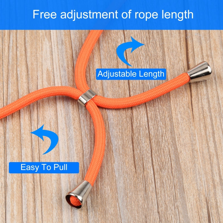 For iPhone 13 Acrylic Hollow Out Phone Case with Lanyard