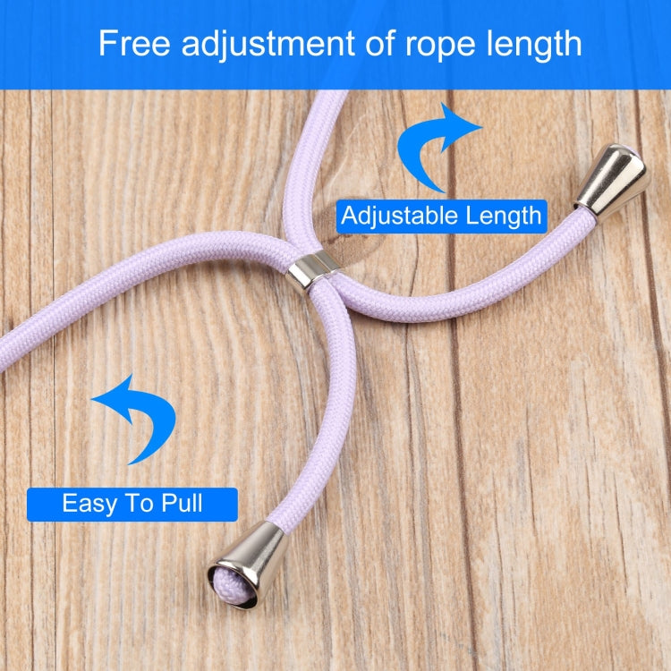 For iPhone 13 Acrylic Hollow Out Phone Case with Lanyard