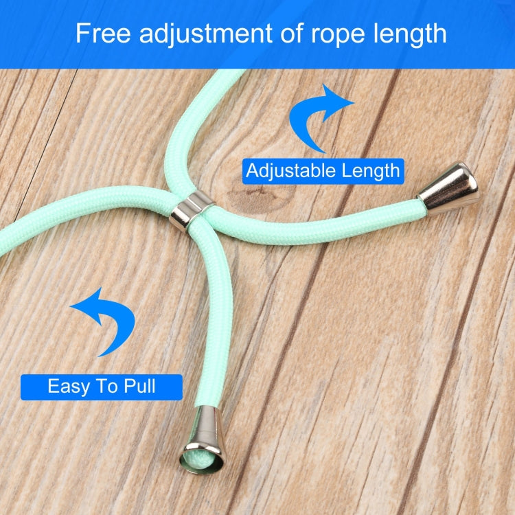 For iPhone 13 Acrylic Hollow Out Phone Case with Lanyard
