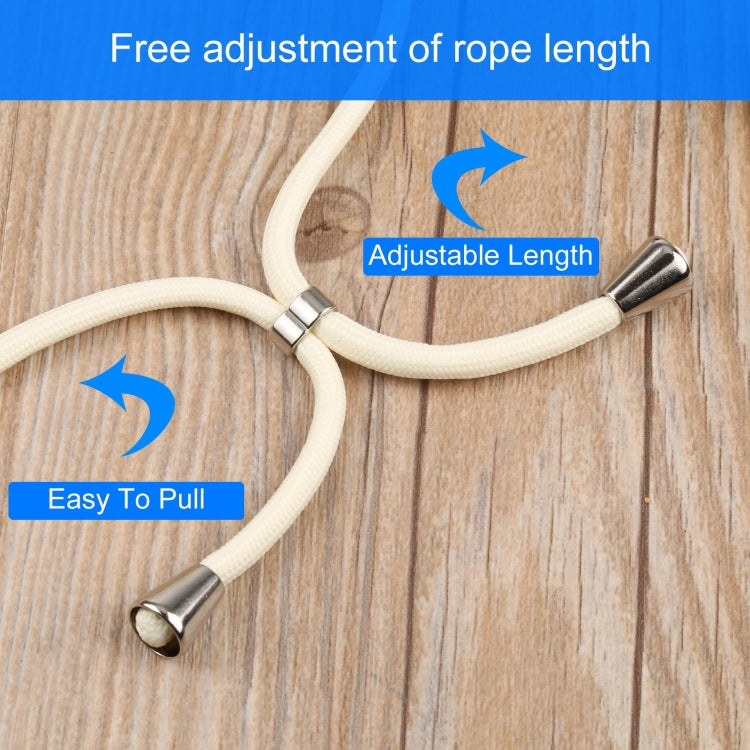 For iPhone 13 Acrylic Hollow Out Phone Case with Lanyard