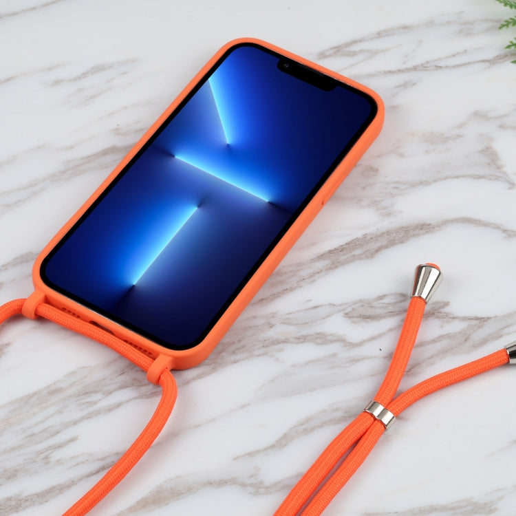 For iPhone 13 Pro Acrylic Hollow Out Phone Case with Lanyard