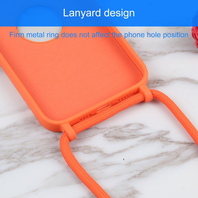 For iPhone 13 Pro Acrylic Hollow Out Phone Case with Lanyard