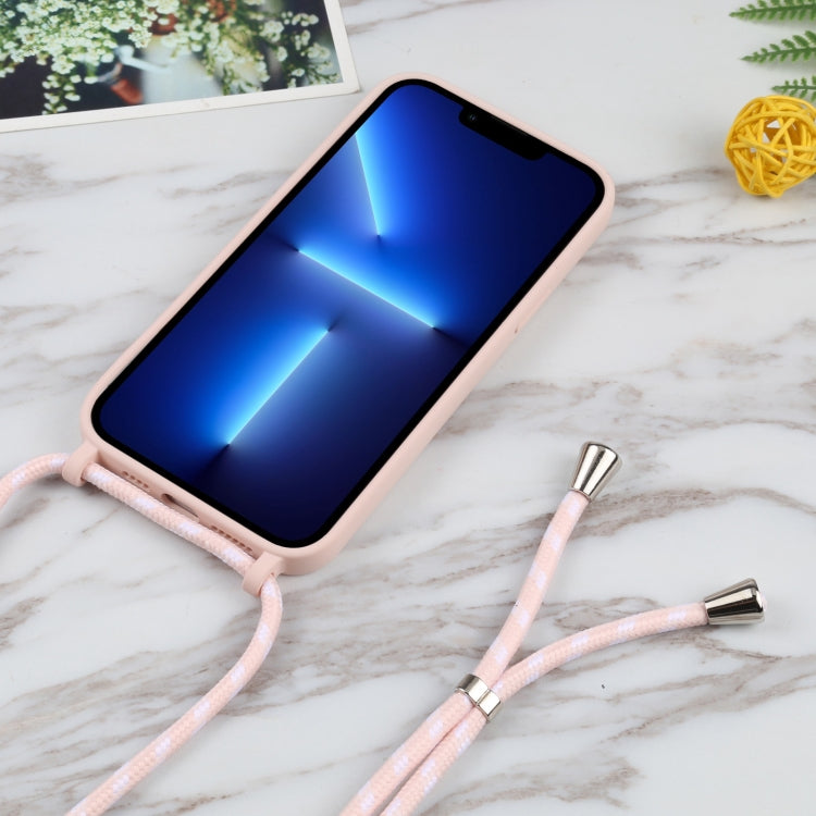 For iPhone 13 Pro Acrylic Hollow Out Phone Case with Lanyard
