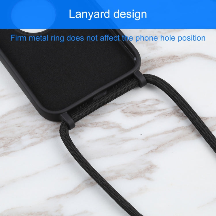 For iPhone 13 Pro Acrylic Hollow Out Phone Case with Lanyard