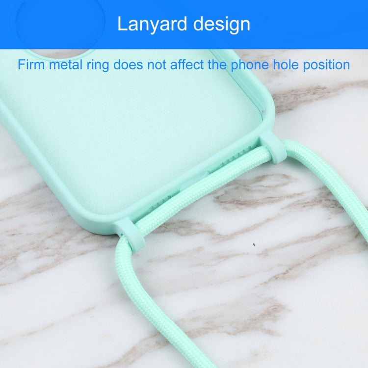For iPhone 13 Pro Acrylic Hollow Out Phone Case with Lanyard