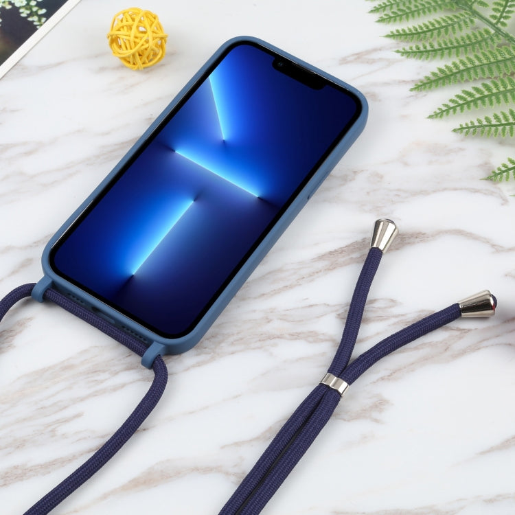 For iPhone 13 Pro Acrylic Hollow Out Phone Case with Lanyard