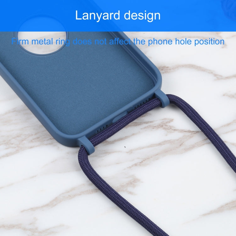 For iPhone 13 Pro Acrylic Hollow Out Phone Case with Lanyard