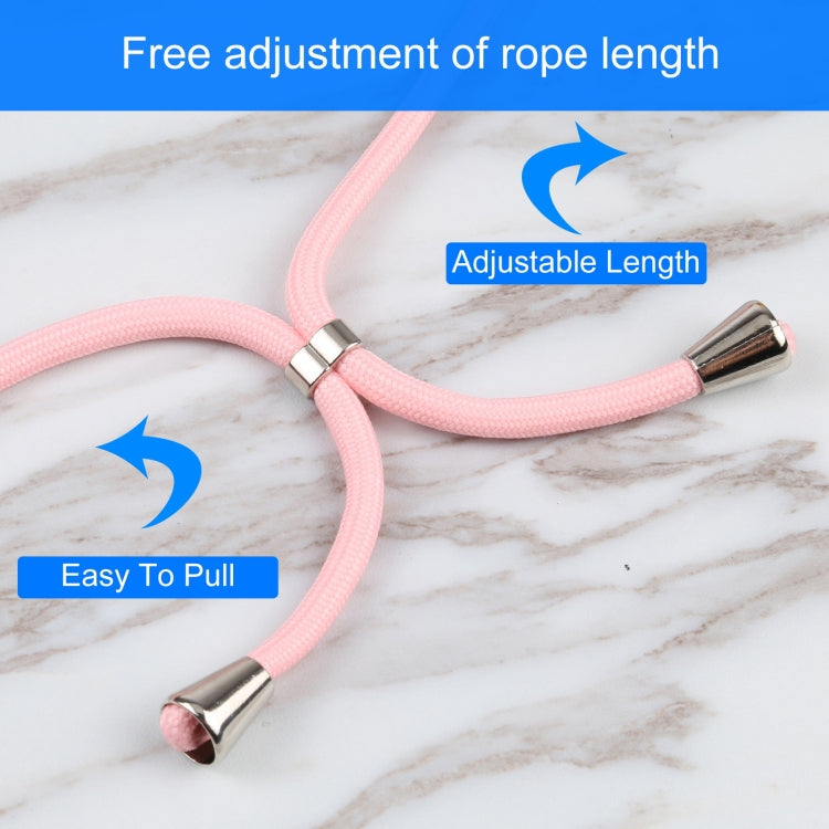 For iPhone 13 Pro Acrylic Hollow Out Phone Case with Lanyard