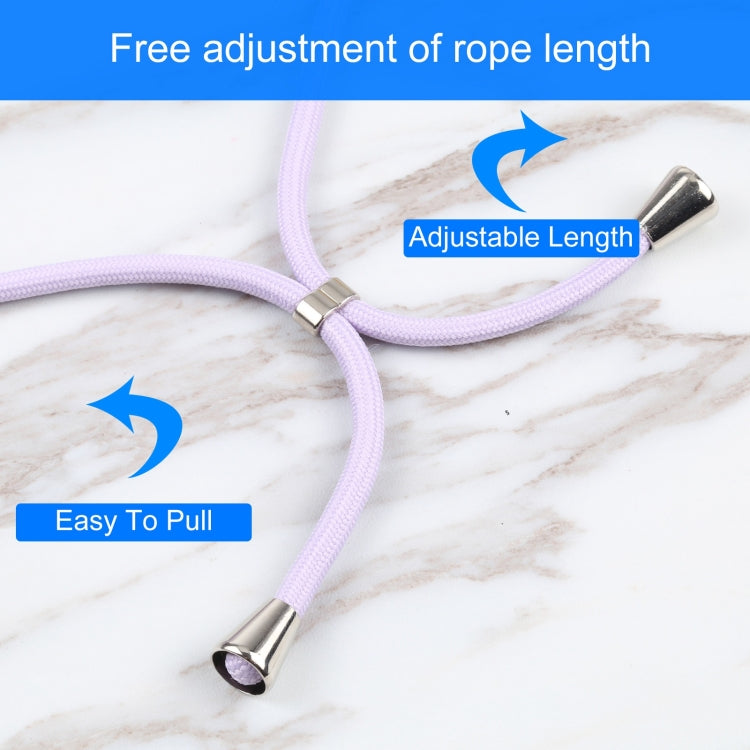 For iPhone 13 Pro Max Acrylic Hollow Out Phone Case with Lanyard
