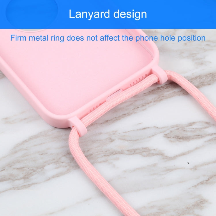 For iPhone 13 Pro Max Acrylic Hollow Out Phone Case with Lanyard