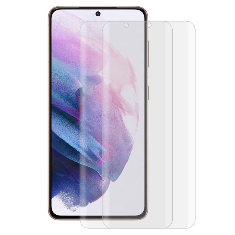 For Samsung Galaxy S22+ 5G 2pcs 3D Curved Silk-screen PET Full Coverage Protective Film(Transparent)