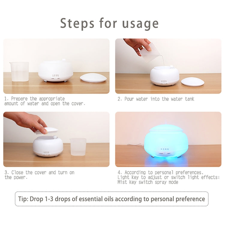 Wood Grain Humidifier Air Purifier Ultrasonic Atomization Household Aromatherapy Machine with Colorful LED Light Automatic Alcohol Sprayer, Plug Specification:AU Plug