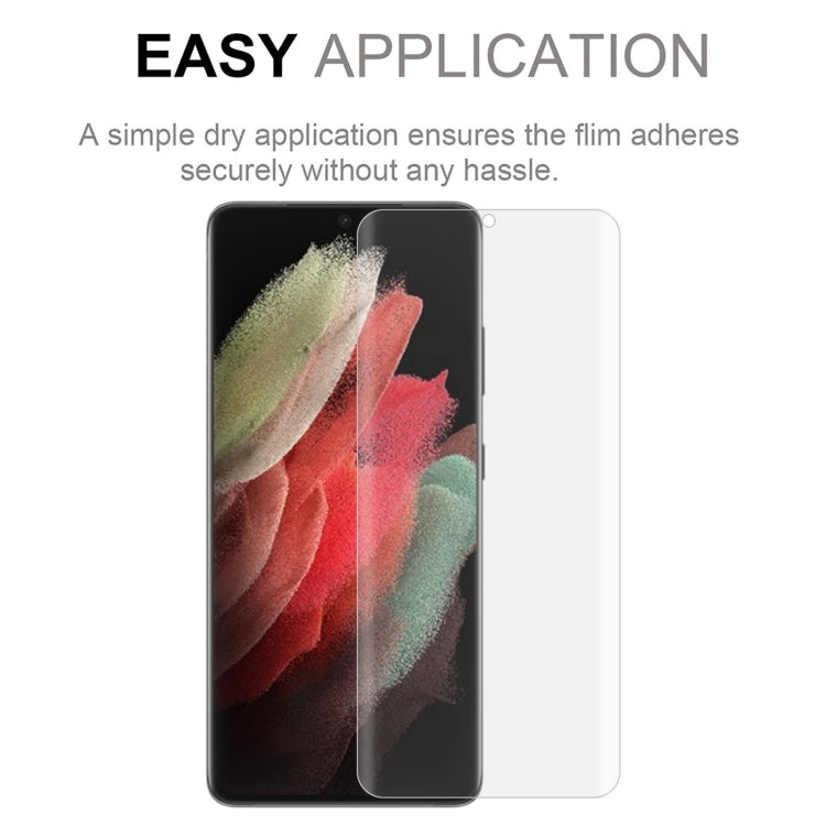 For Samsung Galaxy S22 Ultra 5G 50pcs 3D Curved Silk-screen PET Full Coverage Protective Film(Transparent)