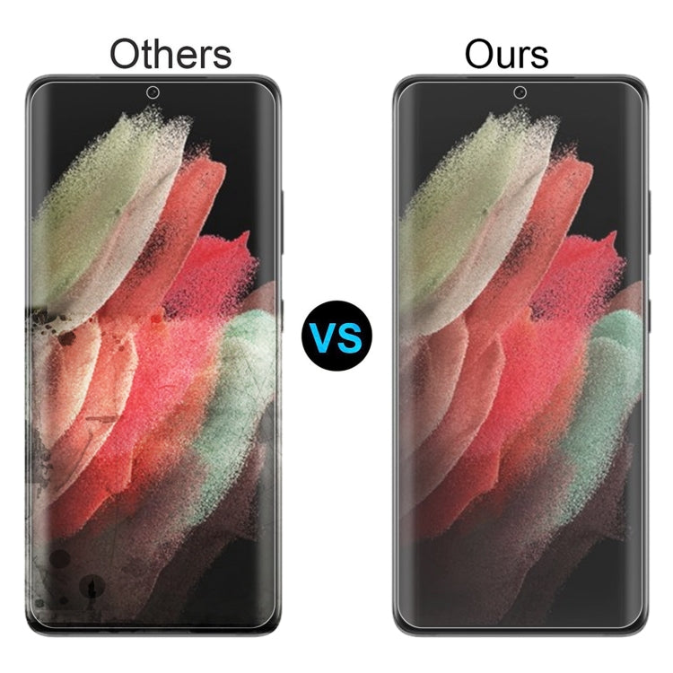 For Samsung Galaxy S22 Ultra 5G 50pcs 3D Curved Silk-screen PET Full Coverage Protective Film(Transparent)