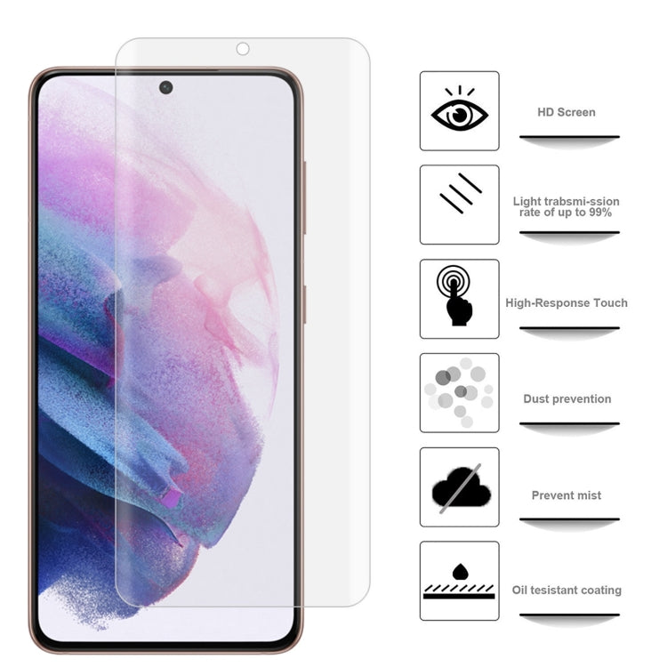 For Samsung Galaxy S22+ 5G 50pcs 3D Curved Silk-screen PET Full Coverage Protective Film(Transparent)