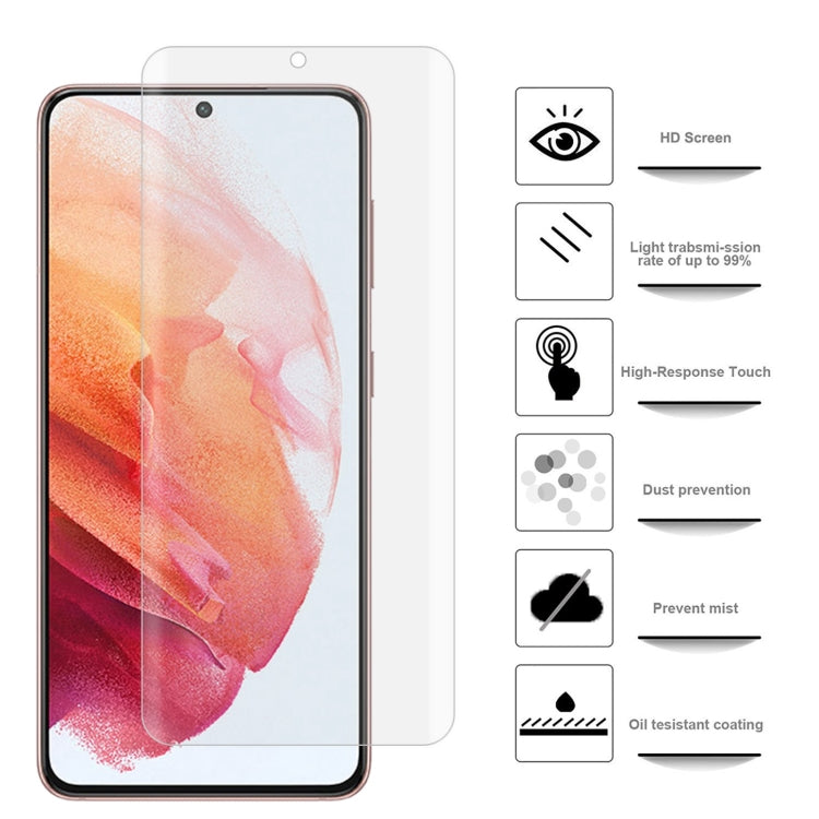 For Samsung Galaxy S22 5G 50pcs 3D Curved Silk-screen PET Full Coverage Protective Film(Transparent)