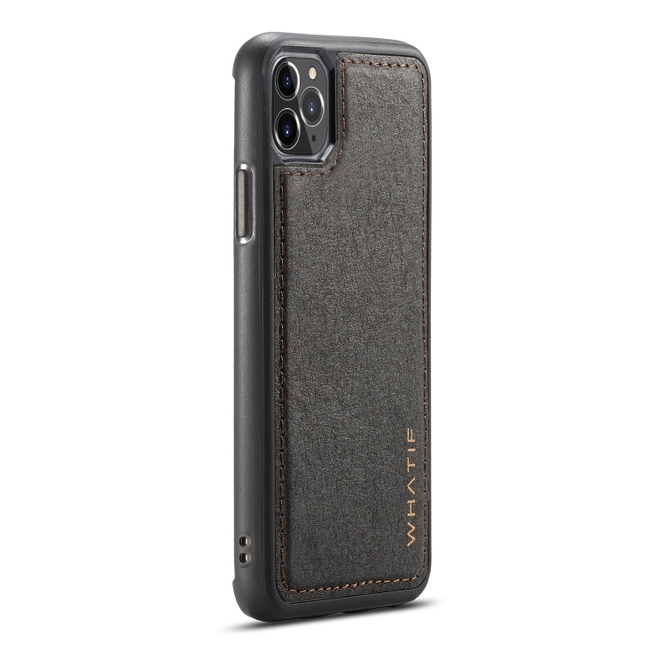 For iPhone 11 Pro WHATIF Kraft Paper TPU + PC Full Coverage Protective Case