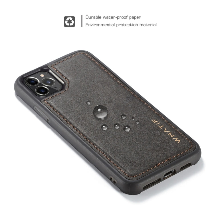 For iPhone 11 Pro Max WHATIF Kraft Paper TPU + PC Full Coverage Protective Case