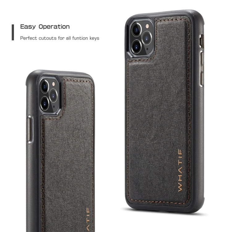 For iPhone 11 Pro Max WHATIF Kraft Paper TPU + PC Full Coverage Protective Case