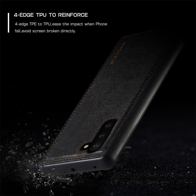 For Galaxy Note 10 WHATIF Kraft Paper TPU + PC Full Coverage Protective Case