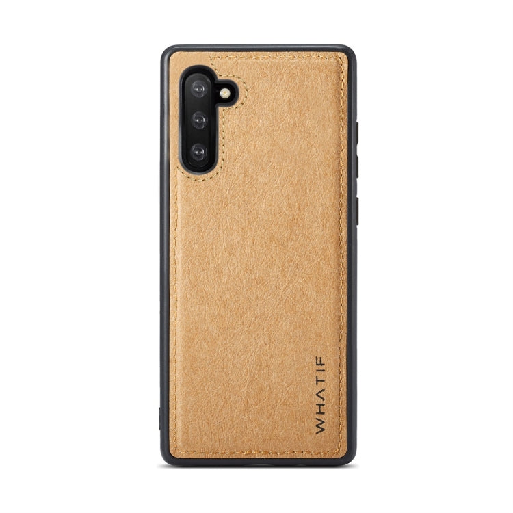 For Galaxy Note 10 WHATIF Kraft Paper TPU + PC Full Coverage Protective Case