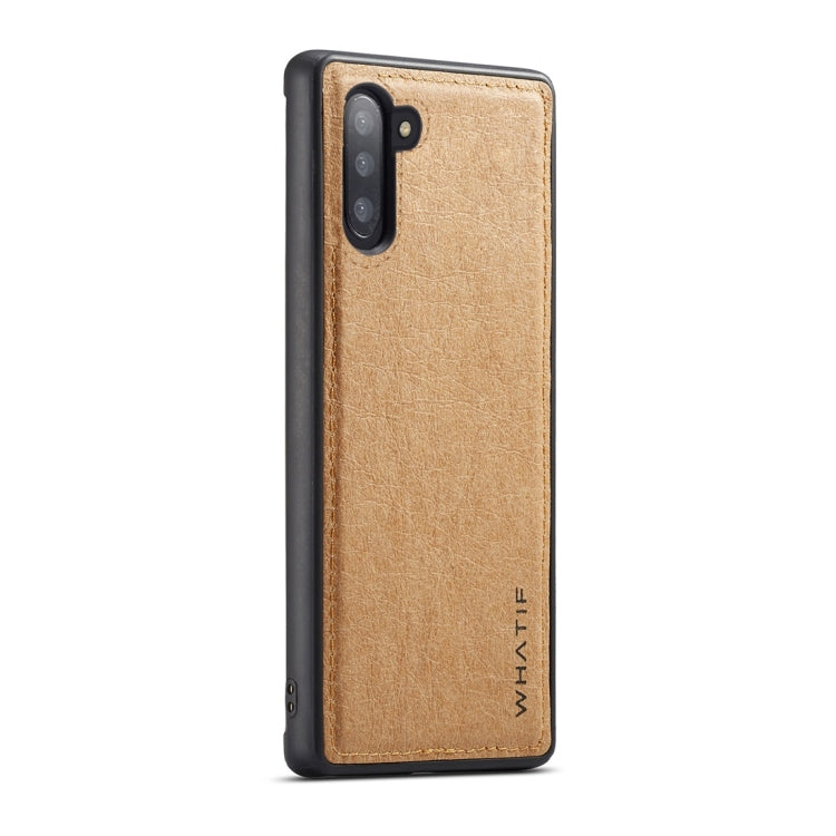 For Galaxy Note 10 WHATIF Kraft Paper TPU + PC Full Coverage Protective Case