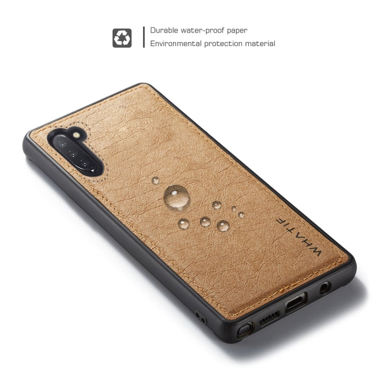 For Galaxy Note 10 WHATIF Kraft Paper TPU + PC Full Coverage Protective Case