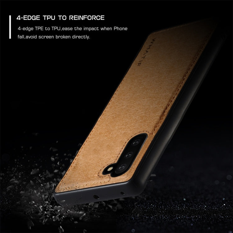 For Galaxy Note 10 WHATIF Kraft Paper TPU + PC Full Coverage Protective Case
