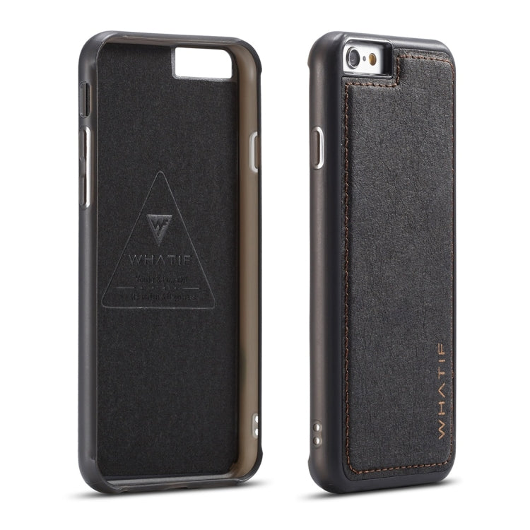 For iPhone 6 WHATIF Kraft Paper TPU + PC Full Coverage Protective Case