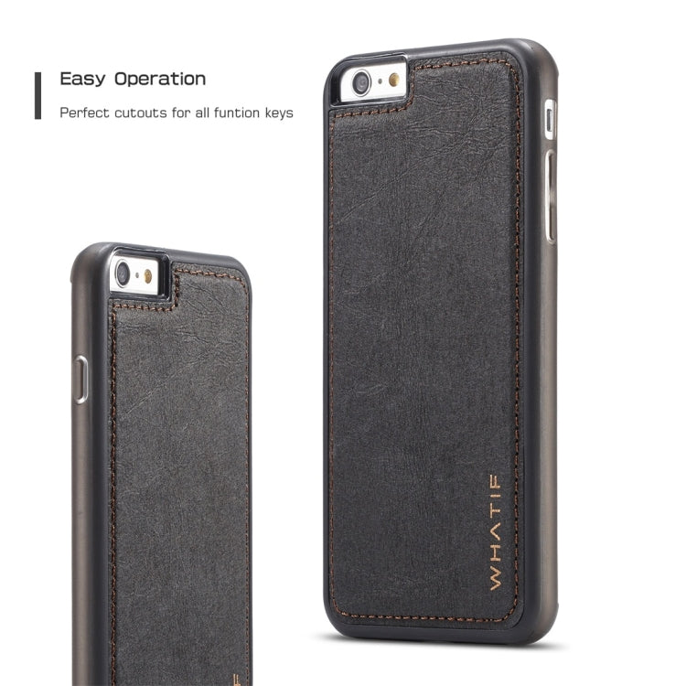 For iPhone 6 WHATIF Kraft Paper TPU + PC Full Coverage Protective Case
