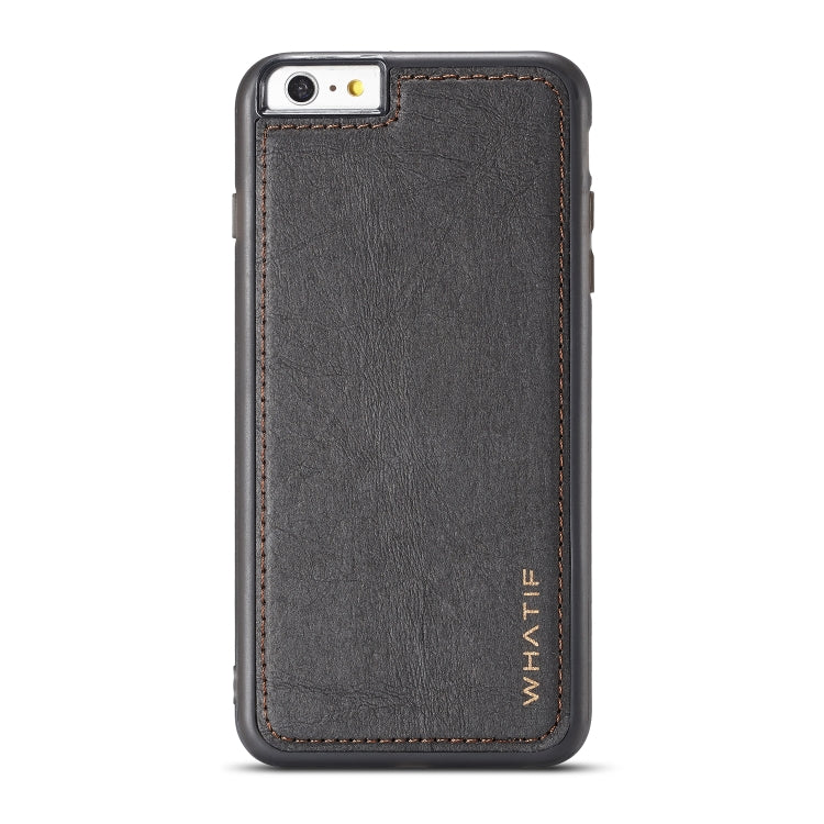 For iPhone 6 Plus WHATIF Kraft Paper TPU + PC Full Coverage Protective Case