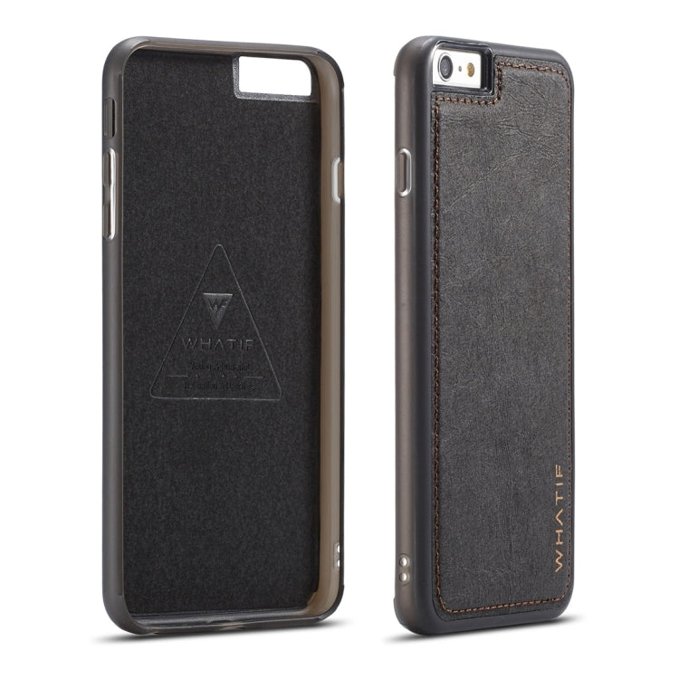 For iPhone 6 Plus WHATIF Kraft Paper TPU + PC Full Coverage Protective Case