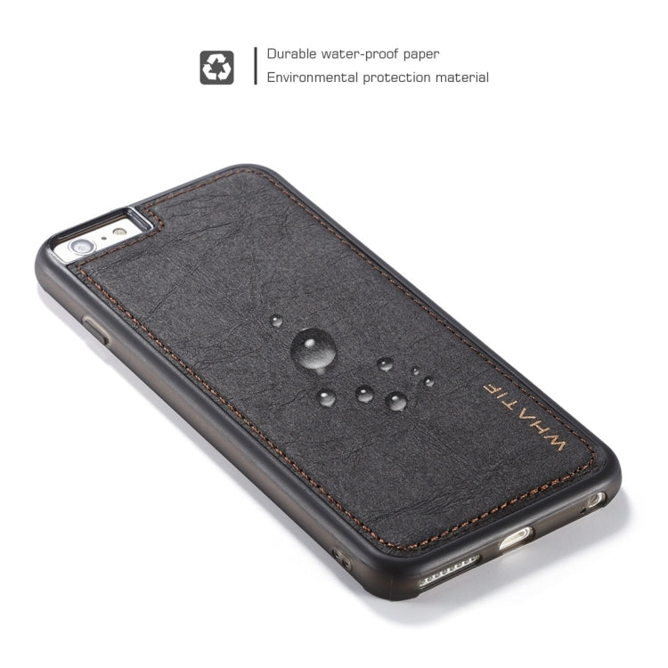 For iPhone 6 Plus WHATIF Kraft Paper TPU + PC Full Coverage Protective Case