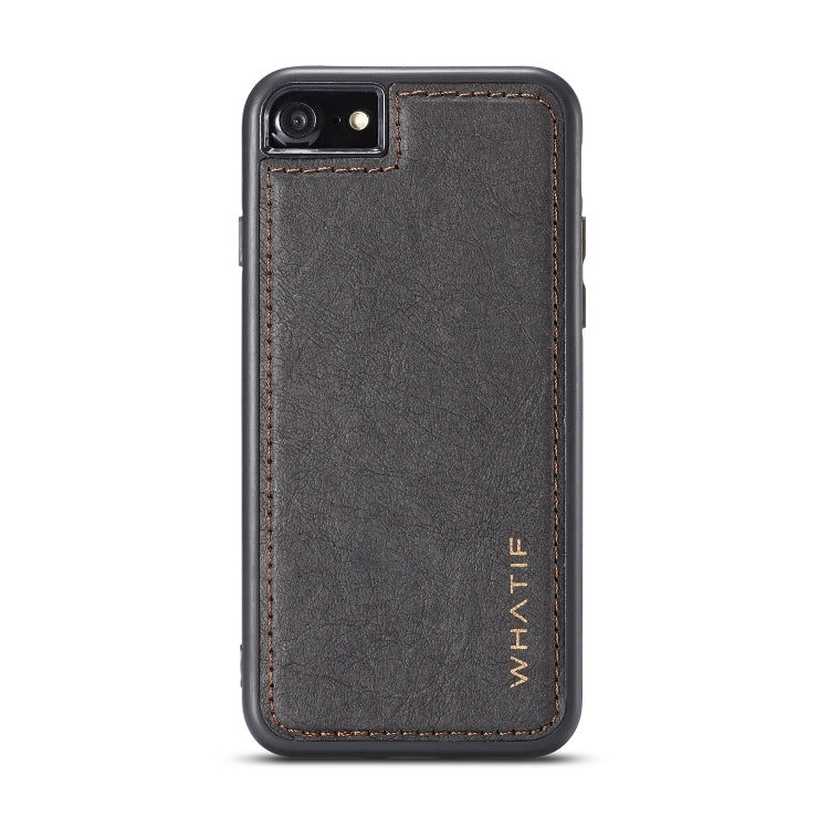 For iPhone 7 / 8 WHATIF Kraft Paper TPU + PC Full Coverage Protective Case