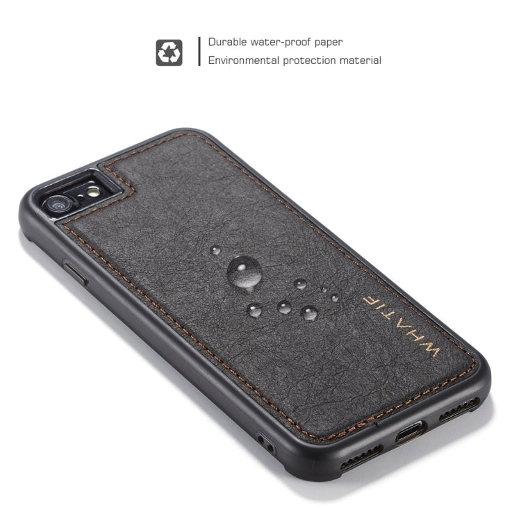 For iPhone 7 / 8 WHATIF Kraft Paper TPU + PC Full Coverage Protective Case