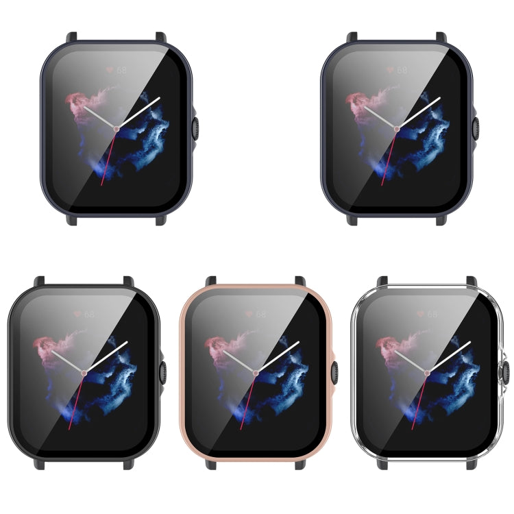 For Amazfit GTS 3 PC + Tempered Glass Watch Protective Case