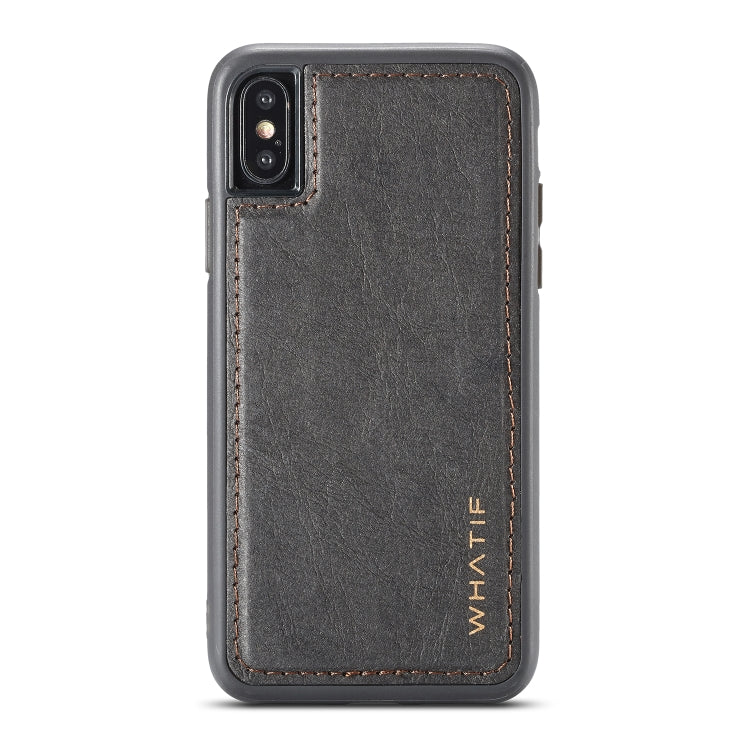 For iPhone X / XS WHATIF Kraft Paper TPU + PC Full Coverage Protective Case