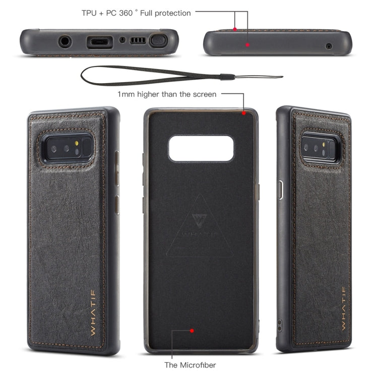 For Galaxy Note 8 WHATIF Kraft Paper TPU + PC Full Coverage Protective Case