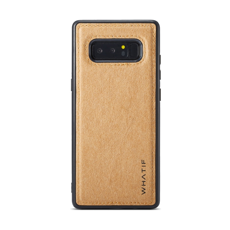 For Galaxy Note 8 WHATIF Kraft Paper TPU + PC Full Coverage Protective Case