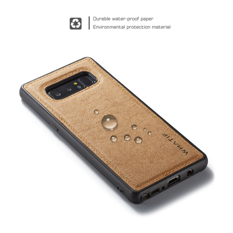 For Galaxy Note 8 WHATIF Kraft Paper TPU + PC Full Coverage Protective Case