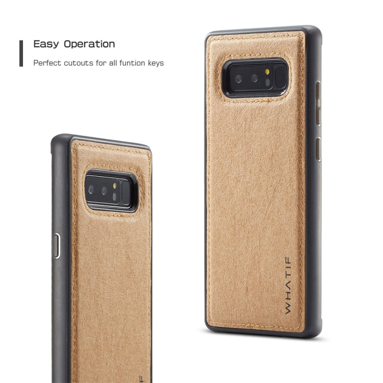 For Galaxy Note 8 WHATIF Kraft Paper TPU + PC Full Coverage Protective Case