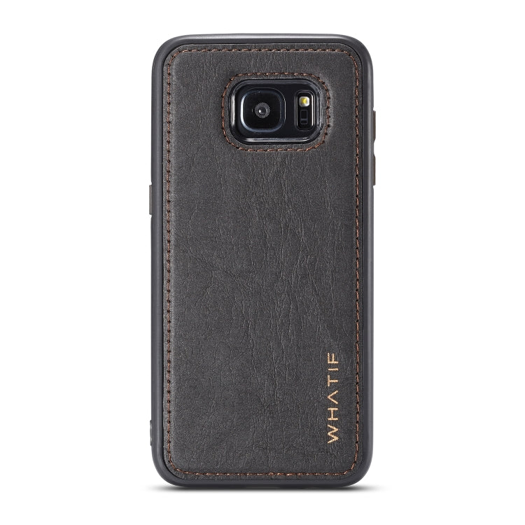 For Galaxy S7 Edge WHATIF Kraft Paper TPU + PC Full Coverage Protective Case