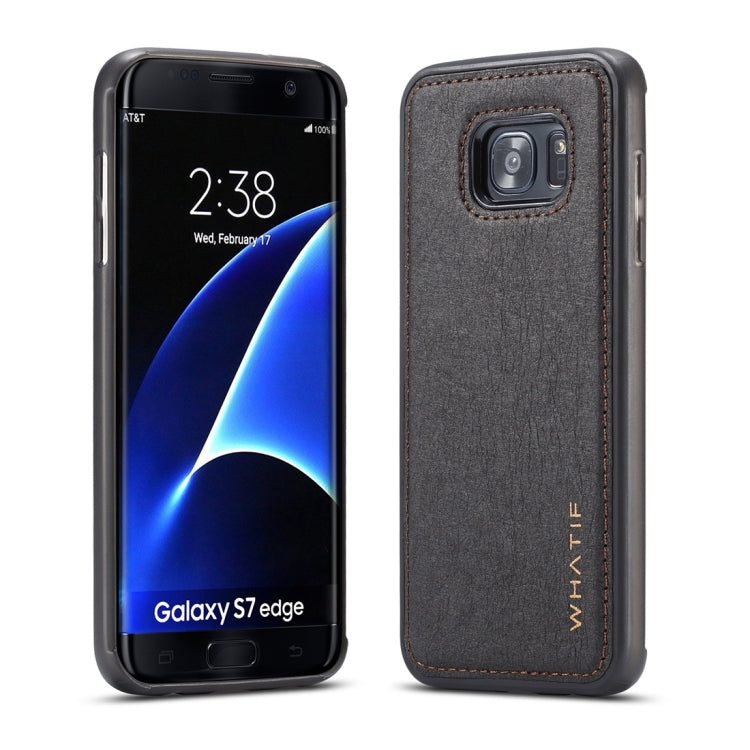 For Galaxy S7 Edge WHATIF Kraft Paper TPU + PC Full Coverage Protective Case