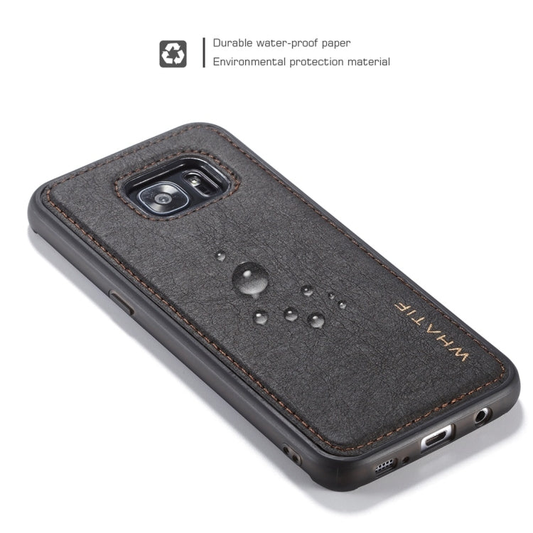 For Galaxy S7 Edge WHATIF Kraft Paper TPU + PC Full Coverage Protective Case