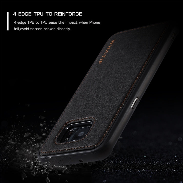 For Galaxy S7 Edge WHATIF Kraft Paper TPU + PC Full Coverage Protective Case